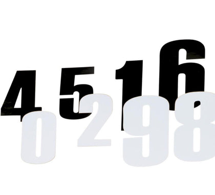 Numbers for numberplate